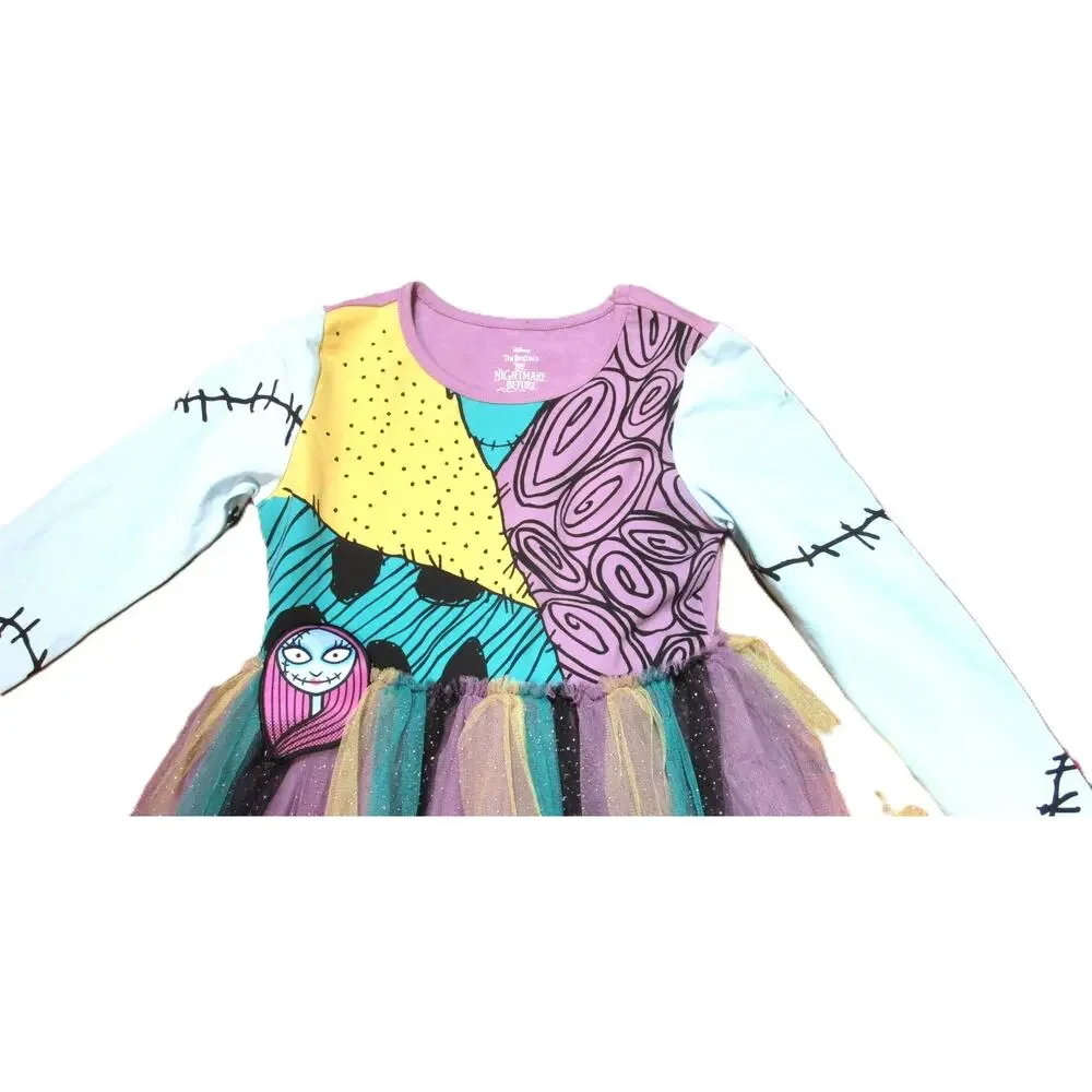 Disney Sally Costume Girls Size M (8) Nightmare Before Christmas Halloween Tulle - Picture 2 of 6